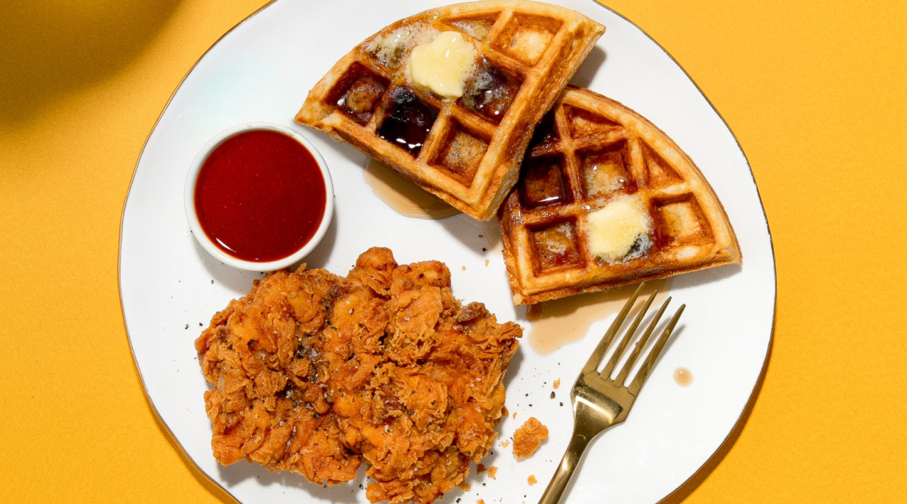 Fizzy Fried Chicken & Waffles