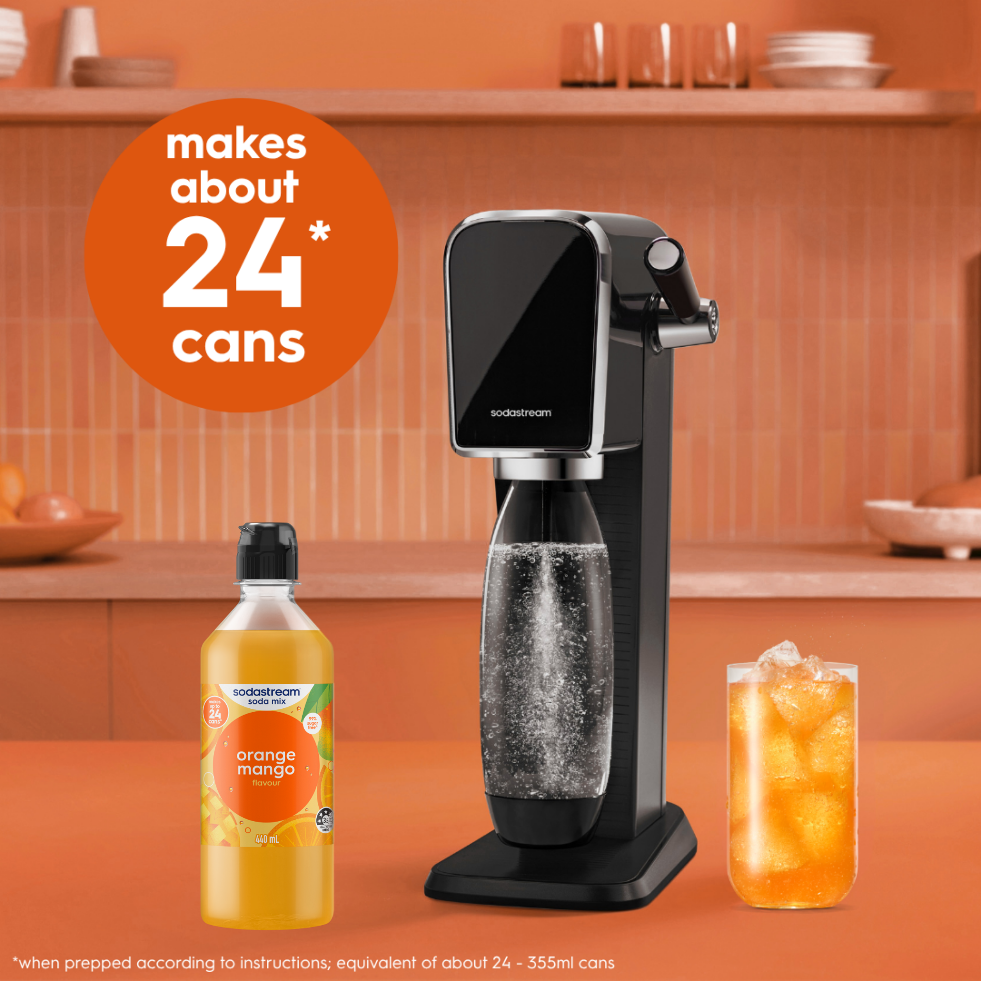 Classics Diet Orange Mango Soda Drink Mix 440ml