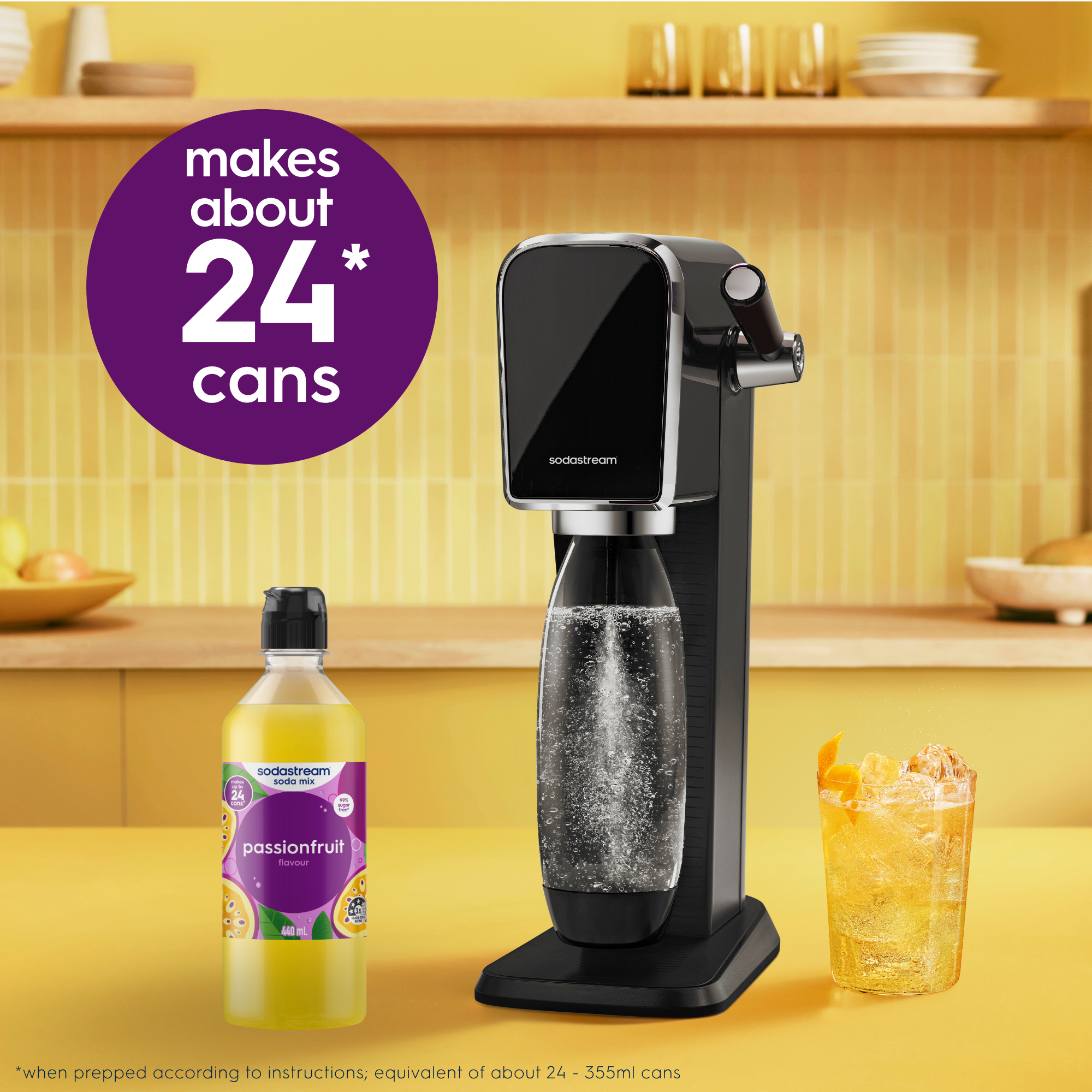 Classics Diet Passionfruit Soda Drink Mix 440ml