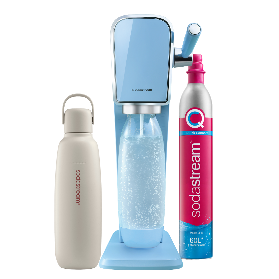 Art Misty Blue and Fizz & Go Bottle