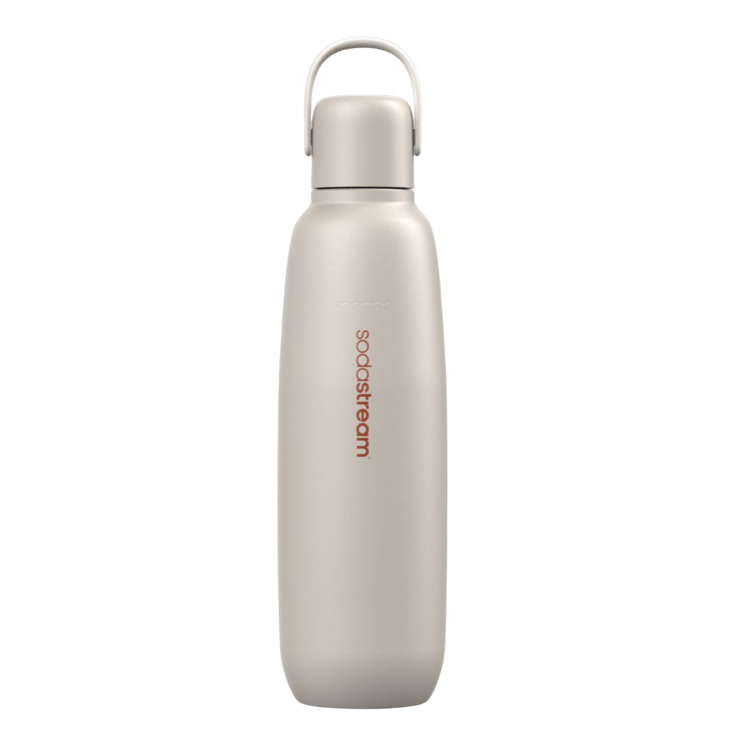SodaStream Fizz & Go Sand Insulated Stainless Steel Sparkling Water Bottle 0.9L sodastream