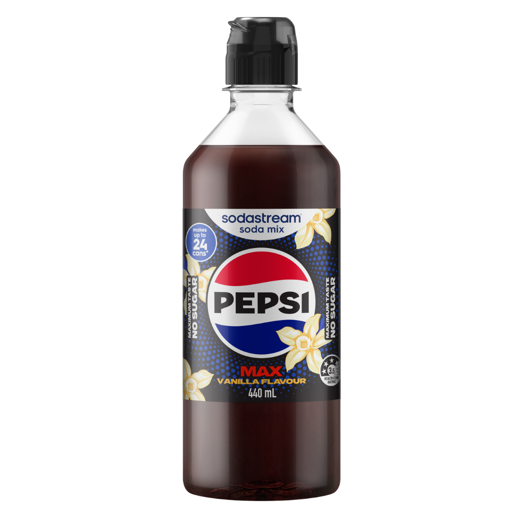 Pepsi Max® Vanilla Soda Drink Mix 440ml sodastream
