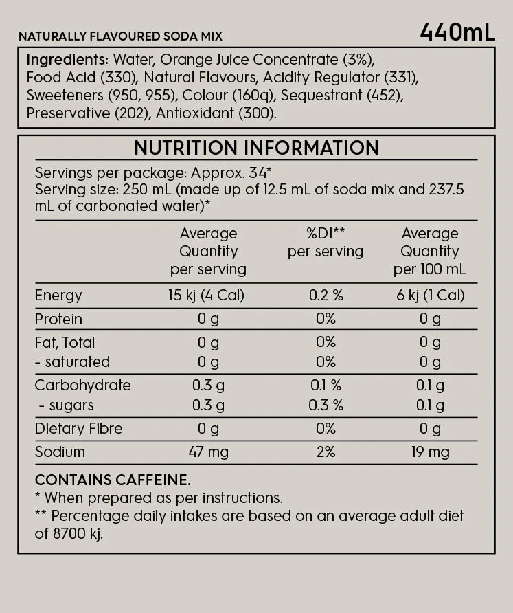 Diet Orange Mango