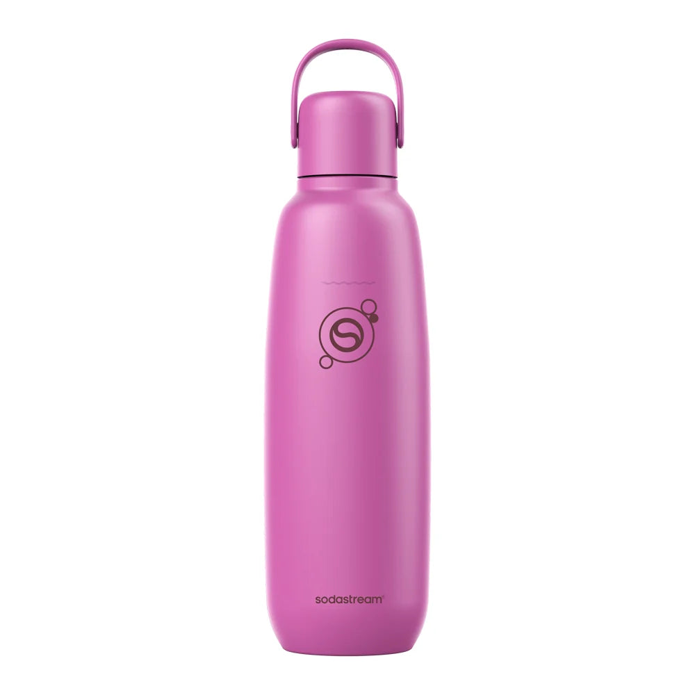 Sodastream Guava Fizz & Go® Stainless Steel Bottle 900ml | Insulated Sparkling Drink Bottle